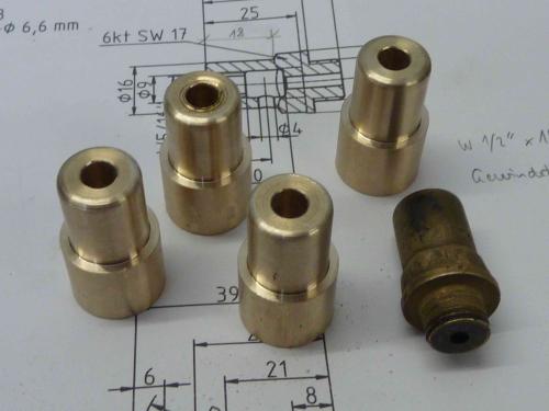 Ablassventile Tropfenkammer vorgedreht