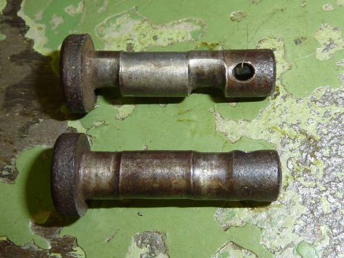 verschlissene Bolzen