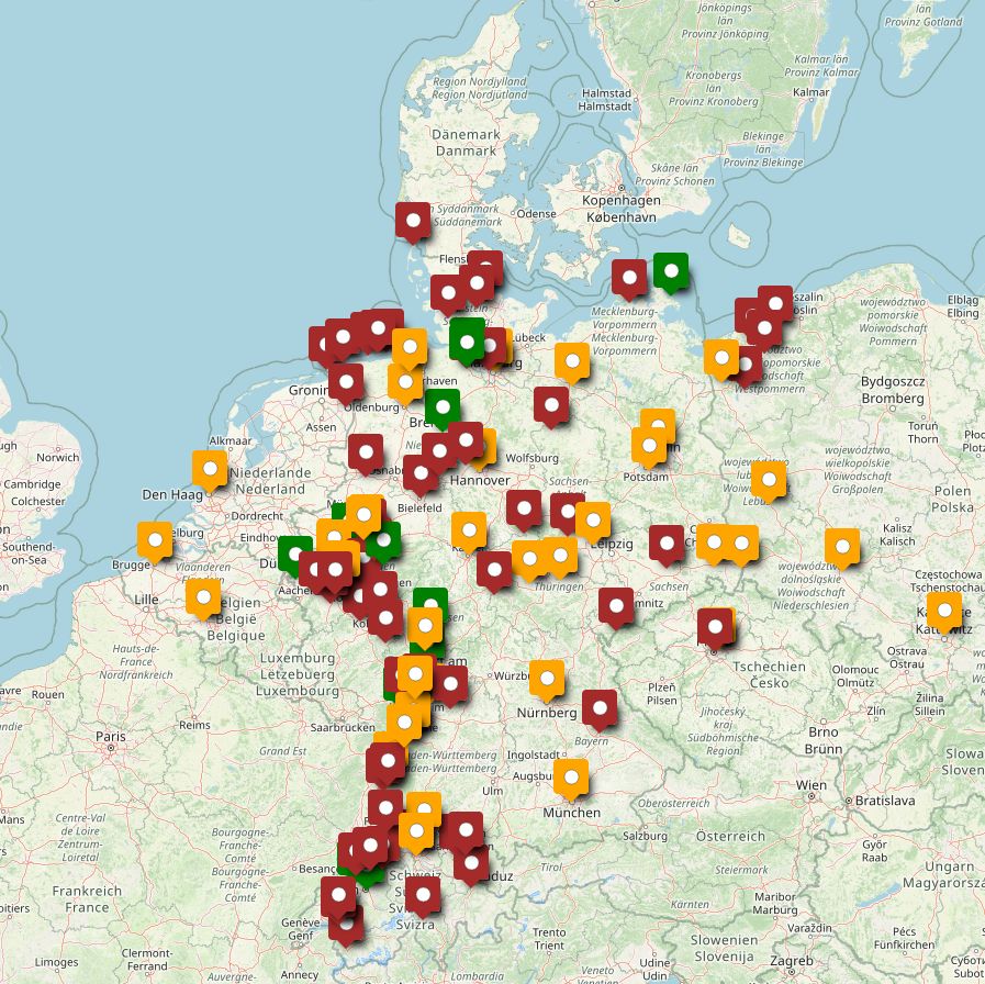 Landkarte Kleinbaan Service